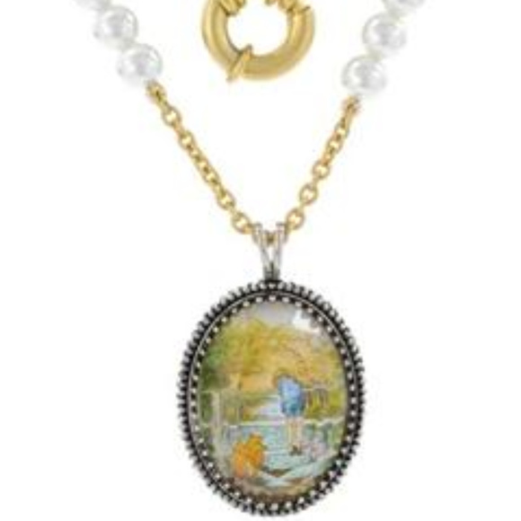 DISNEY COUTURE WINNIE POOH PEARL PENDANT NECKLACE**NEW! - Picture 2 of 4